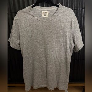 Buck Mason Heather Gray Short Sleeve Crewneck Tee